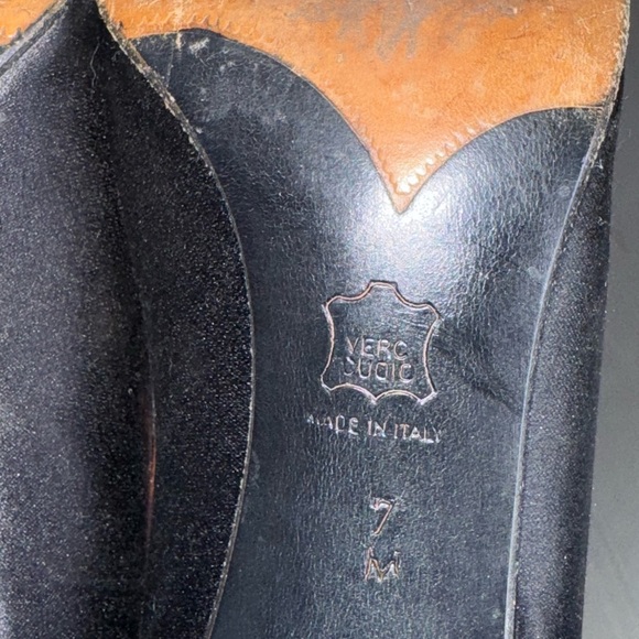 Vintage Yves Saint Laurent Bow Satin Pumps - Picture 8 of 9